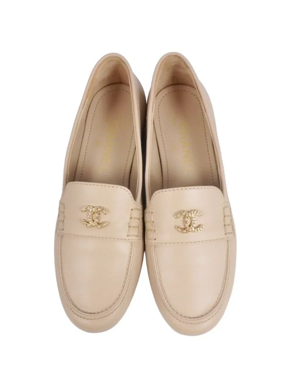 Chanel Loafers Moccasins CC Logo